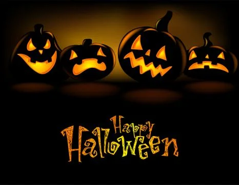Grinning Halloween lantern Stock Illustration
