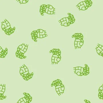 Grip robot hand gesture line seamless pattern Stock Illustration