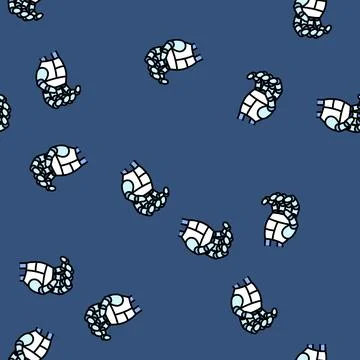 Grip robot hand gesture vector seamless pattern Stock Illustration