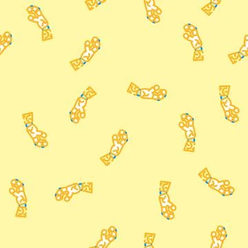 Grip robot hand gesture vector seamless pattern Illustrazione stock