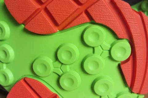 Grip technology for mountain shoes Foto stock