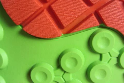Grip technology for mountain shoes Foto stock