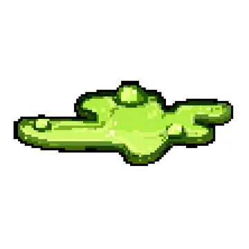 Grip toxic puddle pixel art vector illustration 스톡 일러스트