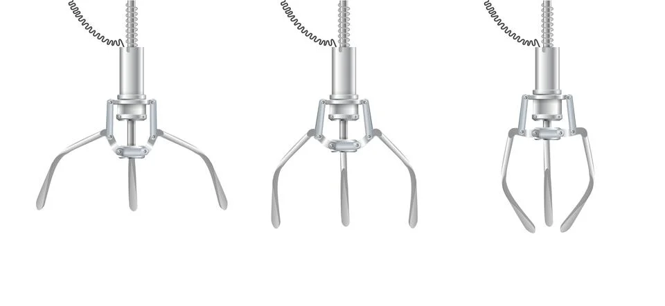 Gripper arm. Slot machine elevator machine for getting toys and prizes Illustrazione stock