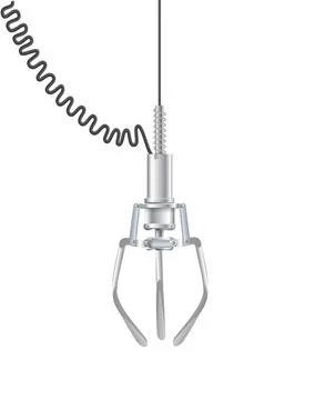 Gripper arm. Slot machine elevator machine for getting toys and prizes Stock Illustration