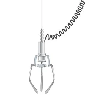 Gripper arm. Slot machine elevator machine for getting toys and prizes Stock Illustration