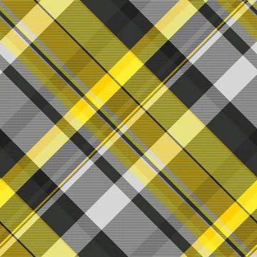Gris plaid pattern vector, self tartan fabric background. Harmony texture t.. Stock Illustration
