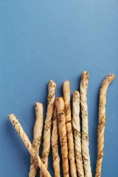 Grissini on the table. Stock Photos