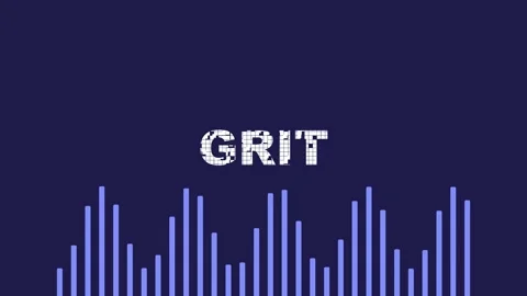 Grit – Data Visualization Motivational Art for Determination and Success Stock Footage 332724529