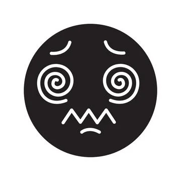 Gritted Teeth Pain Silhouette Vector for Intense Frustration and Anger Icon.. Illustrazione stock