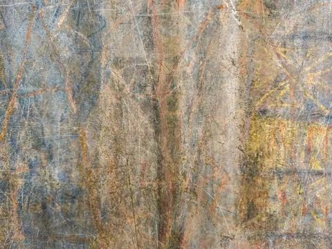 Gritty Abstract Texture with Scratched Metallic Surface and Rusty Overtones Stock Photos