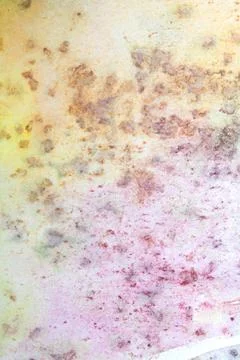 Gritty blotchy abstract paint blending watercolor rainbow background Stock Illustration