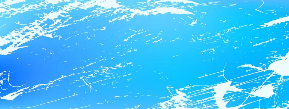 Gritty blue gradient background with grunge and scratch splatter in aqua tones. Stock Illustration