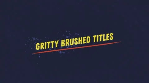 Gritty Brushed Titles Stock After Effects