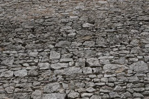 Gritty Grey Stone Wall Texture Background Uneven Rough Surface for Layered .. Stock Photos