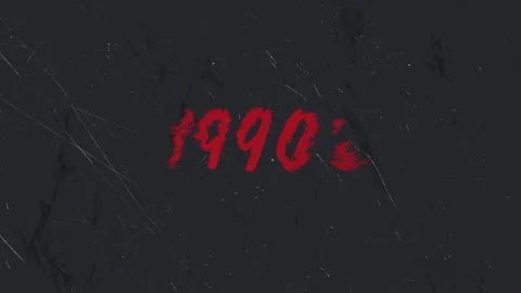 A gritty grunge style typographic motion graphic animation with the text 19.. Vídeo Stock 263899544