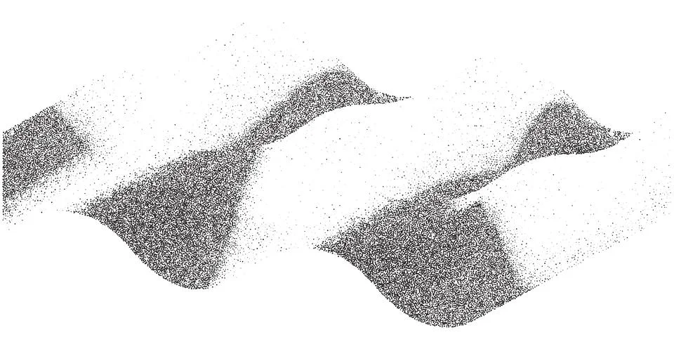 Gritty Noise Wave Background. Distorted grain pattern with radial spray for Stock Illustration