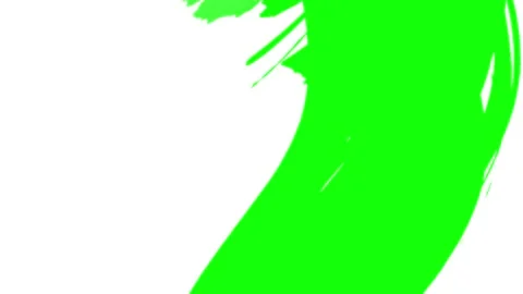 Gritty Paint Brush Swipe Transition Background Green Screen Stock Footage 327110672