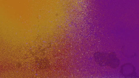 Gritty purple and yellow background with paint splatters Stock Footage 251941397
