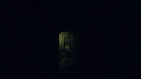 Gritty room with tools, Industrial themed area with equipment and grime Video stock 334334384