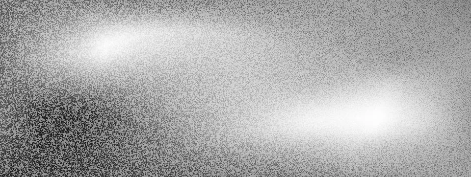 Gritty silver grain texture with sprayed stipple noise and bright spots. Stock Illustration