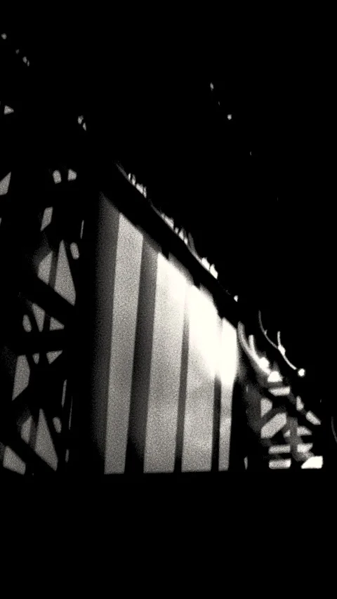 Gritty Under Bridge Black and White Texture Stock Footage 341685205