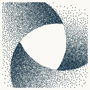Gritty vector geometric shape background illustration template. Abstract noisy Stock Illustration