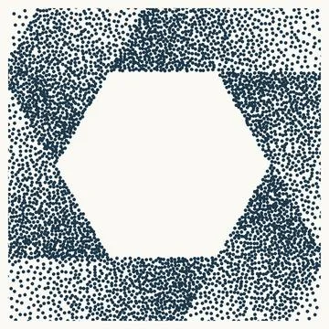 Gritty vector geometric shape background illustration template. Abstract noisy Stock Illustration