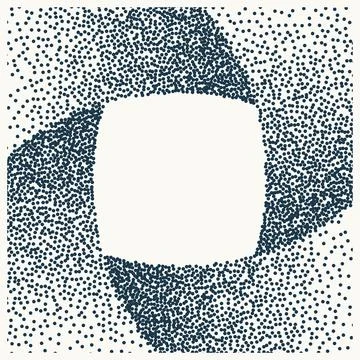 Gritty vector rotation loop geometric shape background illustration template Stock Illustration