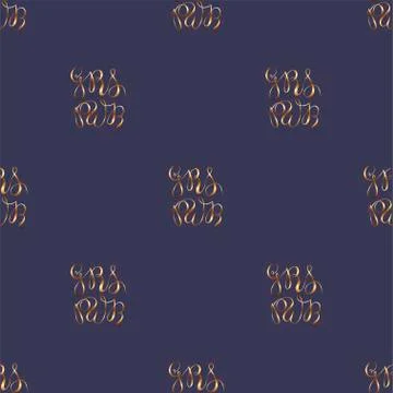 GRL PWR - Seamless pattern Illustrazione stock