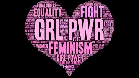 GRL PWR Word Cloud Stock-Illustration