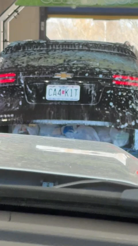 Groceries Get Soaked When SUV Enters Car Wash With Open Trunk, Bolivar, Missouri Stock Footage 331318535