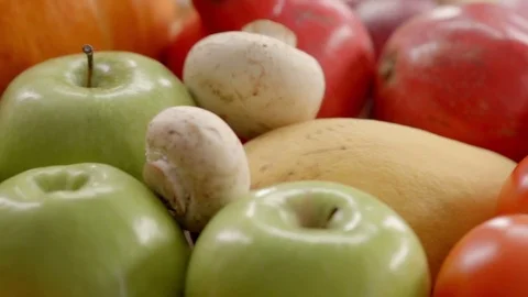 Groceries in slow motion Stock Footage 73390979