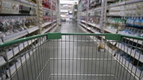 Grocery cart 库存影片 120421743