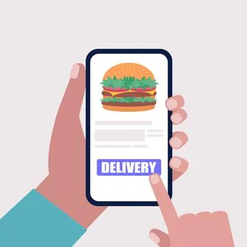 Grocery delivery concept Stock Illustration