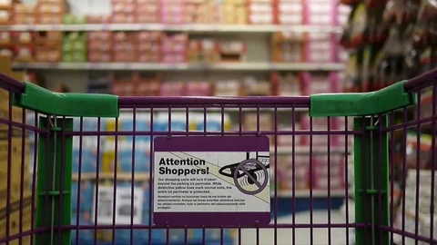 Grocery Shopping Fast Motion Stock Footage 86581425