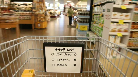 Grocery Shopping Stock Footage 721740