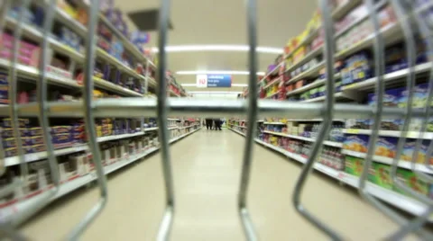 Grocery Shopping Stock Footage 1000607