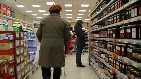 Grocery Shopping Video stock 1097956