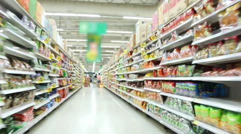 Grocery Shopping Stock Footage 22978701