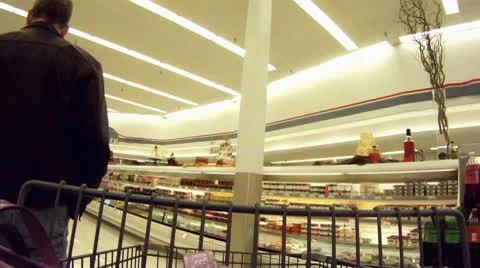 Grocery Shopping Time Lapse Loop Video stock 10593100