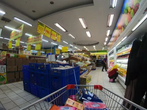 Grocery Shopping Timelapse Video stock 235592825