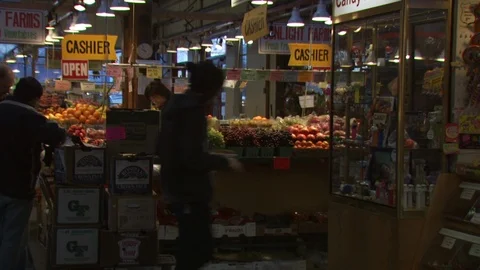 Grocery Store Stock Footage 123933111
