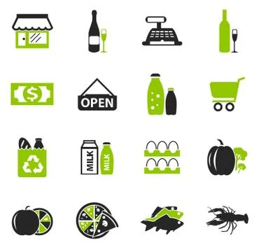 Grocery store icon Stock Illustration