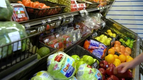 Grocery Store Produce Stock Footage 79212253