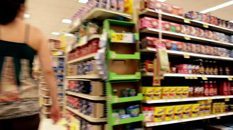 Grocery store time lapse 스톡 동영상 810242