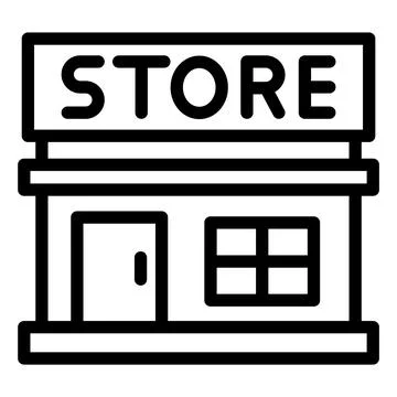 Grocery store Vector Icon Design Illustration Ilustración de archivo
