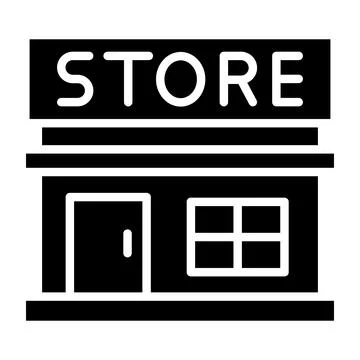 Grocery store Vector Icon Design Illustration Ilustración de archivo