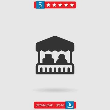 Grocery vector icon Stock Illustration