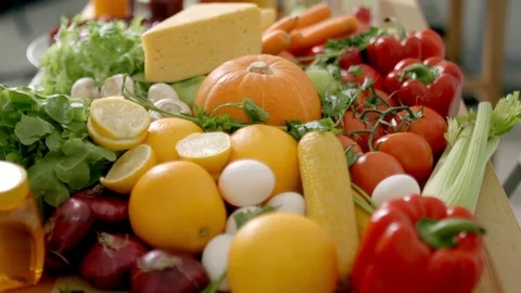 Grociers in slow motion Stock Footage 73390743